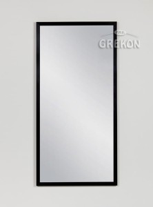 Lustro łazienkowe w czarnej ramie aluminiowej 40x80cm