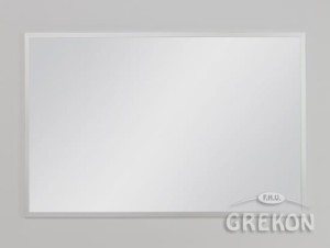 Lustro łazienkowe w srebrnej ramie aluminiowej 100x65cm