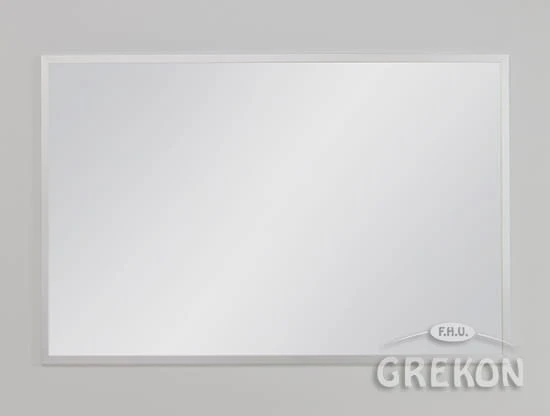 Lustro w ramie aluminiowej srebrnej