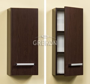 Szafka łazienkowa wisząca wenge mat 30x72cm FOKUS