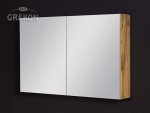 Szafka łazienkowa z lustrem dąb naturalny 100x65cm FOKUS NEW