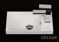 Umywalka dolomitowa PENELOPE 400R/L biała