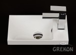 Umywalka dolomitowa PENELOPE 400R/L biała