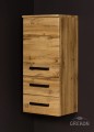 Regał łazienkowy dąb naturalny 40x89cm FOKUS LOFT z dwiema szufladami
