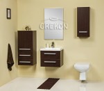 Eleganckie i stylowe meble łazienkowe w kolorze wenge