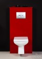 Zabudowa stelaża wc czerwona seria Fokus