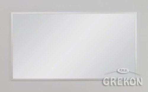 Prostokątne lustro łazienkowe srebrne