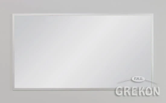 Prostokątne lustro łazienkowe srebrne